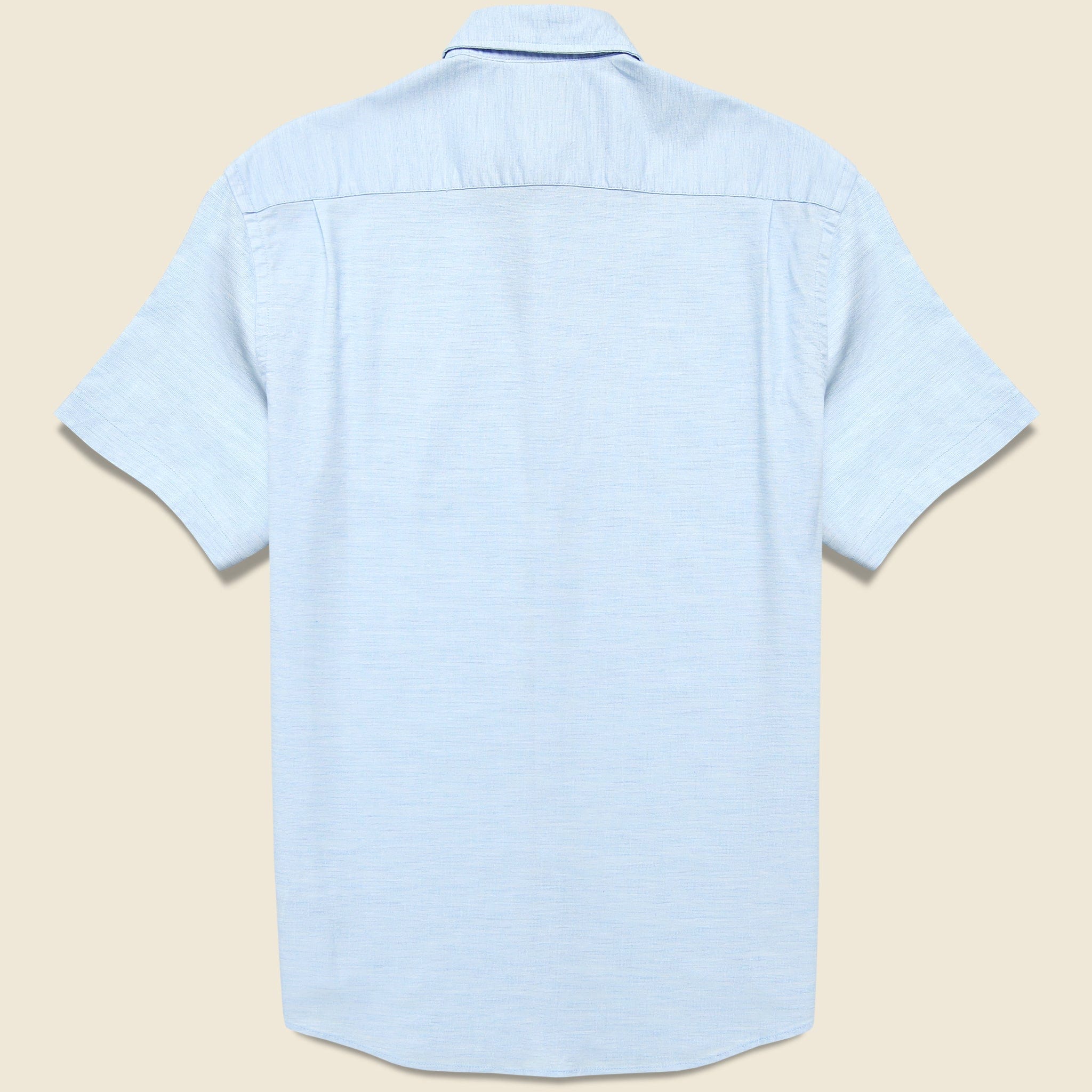 Short Sleeve Supima Oxford Shirt - Blue Heather - Faherty - STAG Provisions - Tops - S/S Woven - Solid