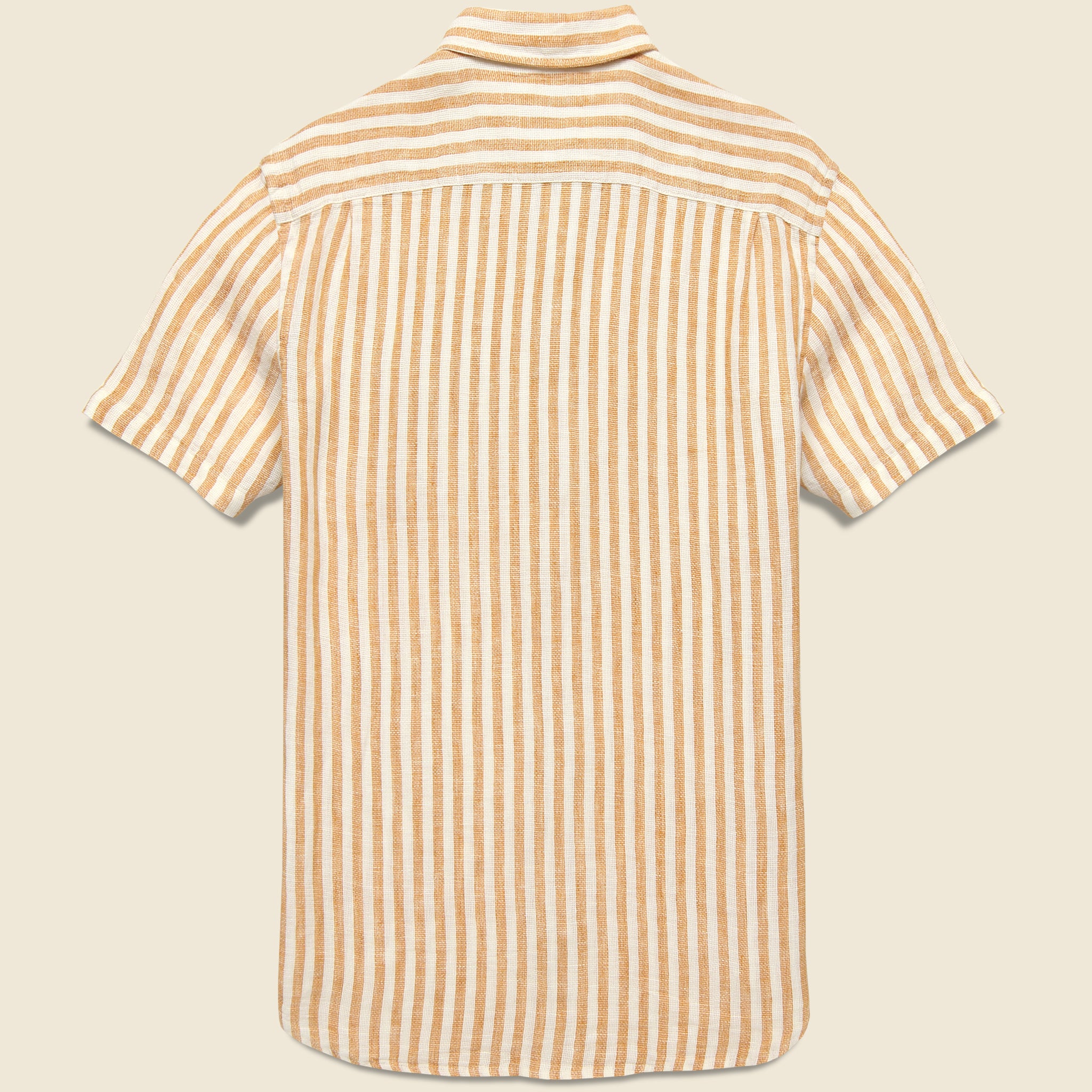 Palma Linen Shirt - Ivory Stripe - Faherty - STAG Provisions - Tops - S/S Woven - Stripe