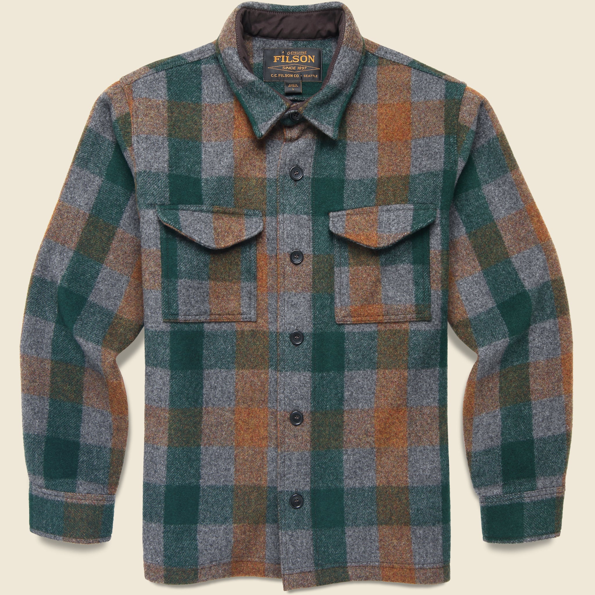 Mackinaw Wool Shirt Jacket - Green - Filson - STAG Provisions - Outerwear - Coat / Jacket