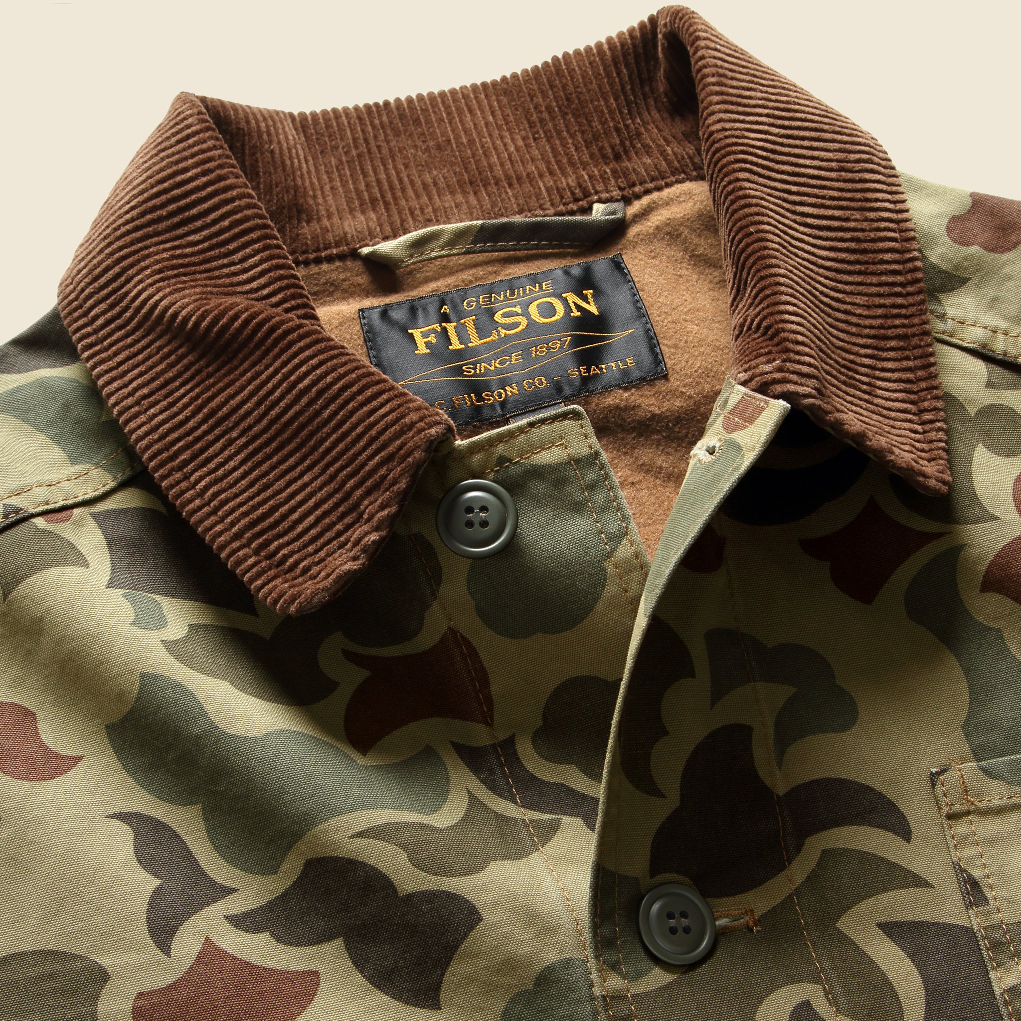 
                          Canvas Outfitter Jacket - Camo - Filson - STAG Provisions - Outerwear - Coat / Jacket
                        