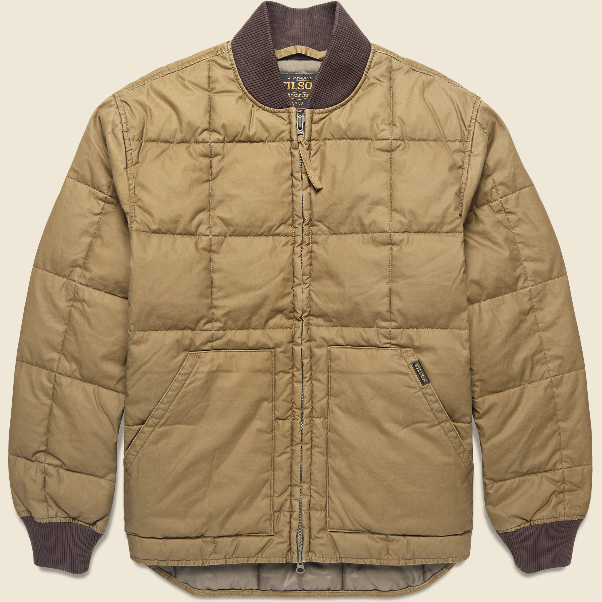 Heritage Cotton Down Jacket - Light Brown - Filson - STAG Provisions - Outerwear - Coat / Jacket