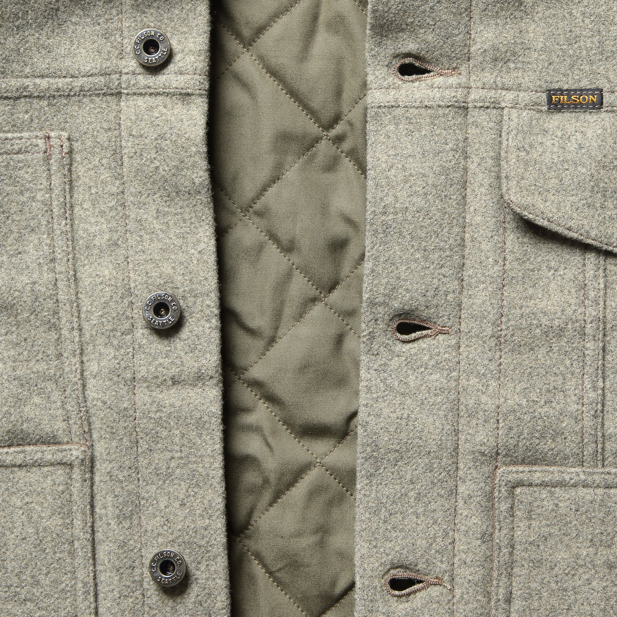 
                          Spokane Insulated Short Cruiser - Heather Grey - Filson - STAG Provisions - Outerwear - Coat / Jacket
                        