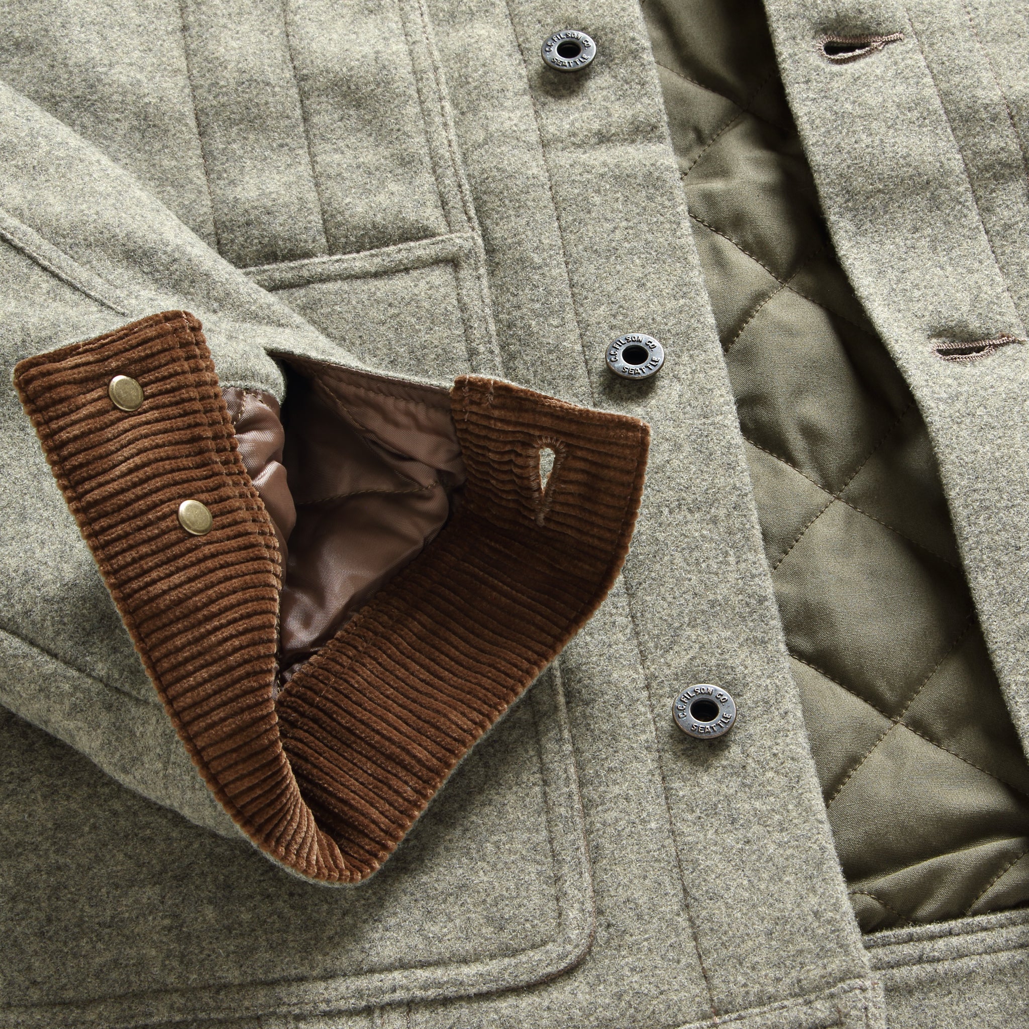 Spokane Insulated Short Cruiser - Heather Grey - Filson - STAG Provisions - Outerwear - Coat / Jacket