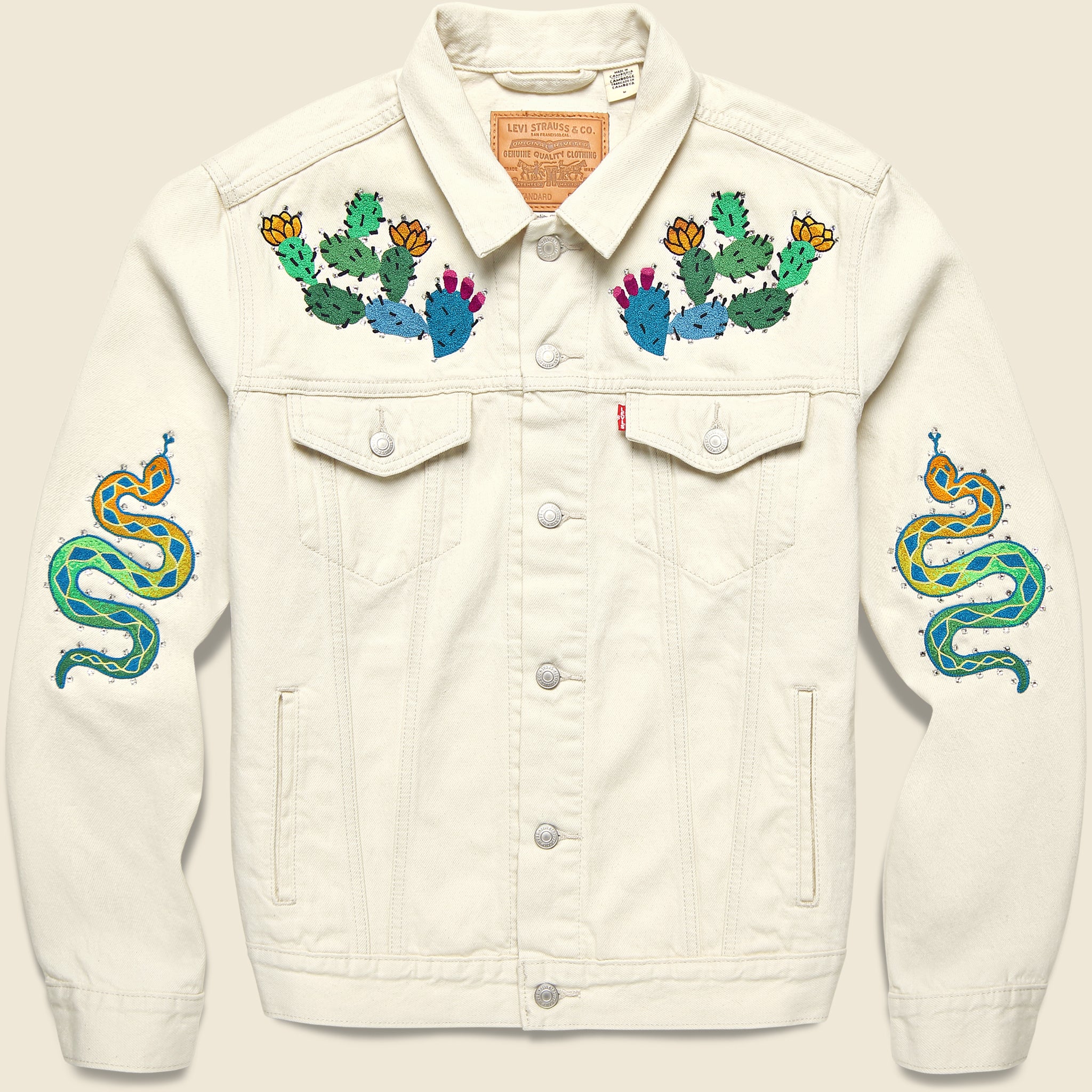 Cactus & Snake Trucker Jacket - Fort Lonesome - STAG Provisions - Outerwear - Coat / Jacket