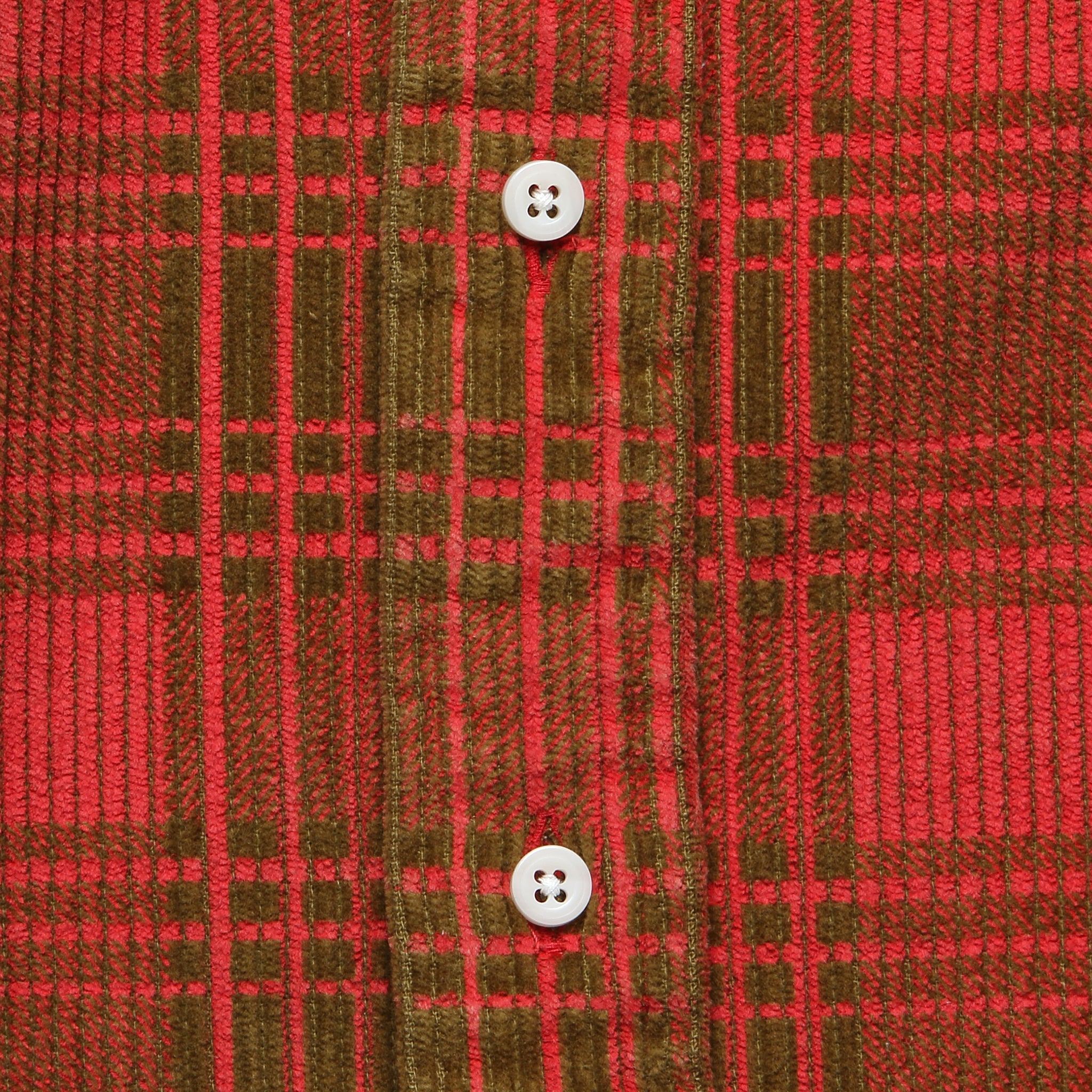 Corduroy Check Shirt - Red - Gitman Vintage - STAG Provisions - Tops - L/S Woven - Corduroy