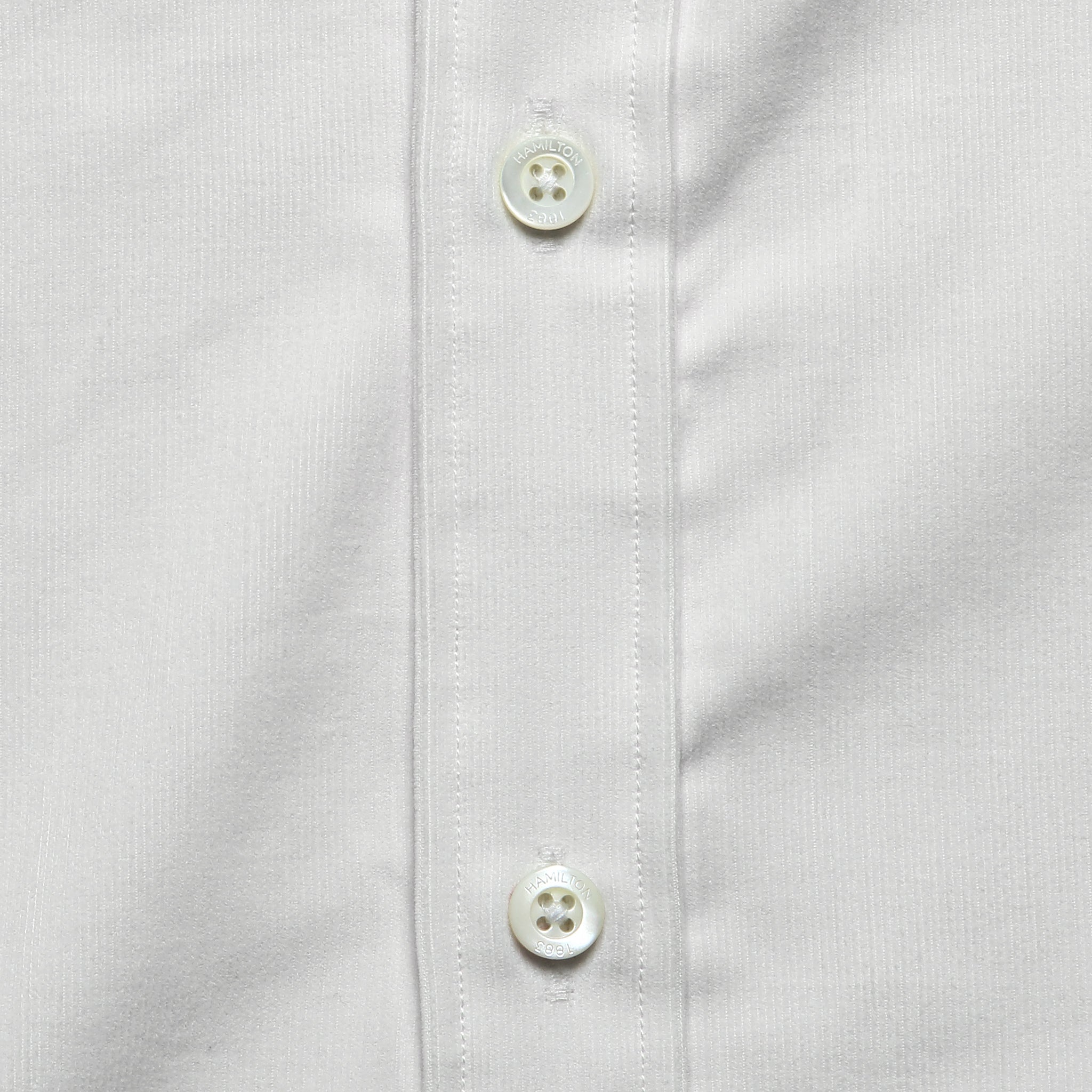 Micro Corduroy Shirt - Ecru - Hamilton Shirt Co. - STAG Provisions - Tops - L/S Woven - Corduroy