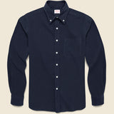 Micro Corduroy Shirt - Navy - Hamilton Shirt Co. - STAG Provisions - Tops - L/S Woven - Corduroy