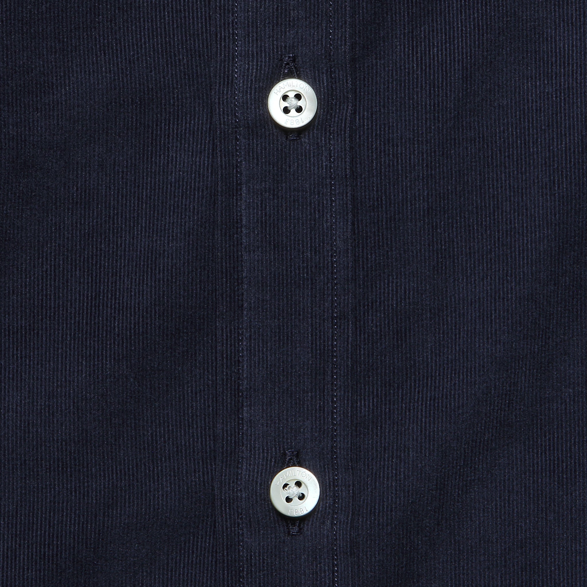Micro Corduroy Shirt - Navy - Hamilton Shirt Co. - STAG Provisions - Tops - L/S Woven - Corduroy