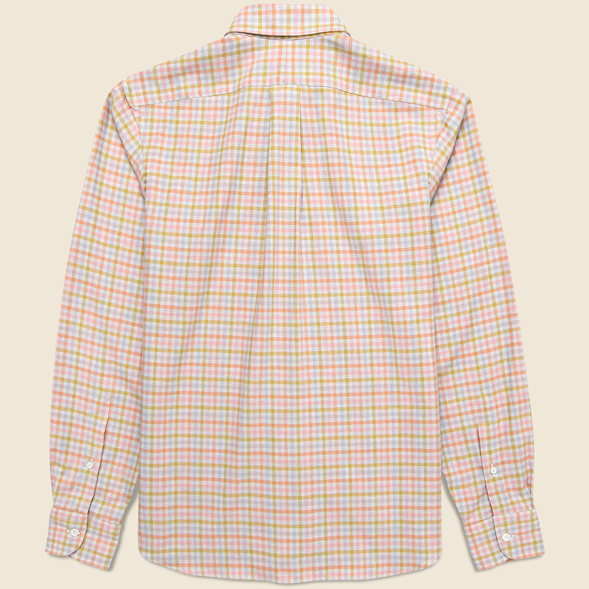 Brushed Twill Sport Shirt - Grey/Pink Plaid - Hamilton Shirt Co. - STAG Provisions - Tops - L/S Woven - Plaid