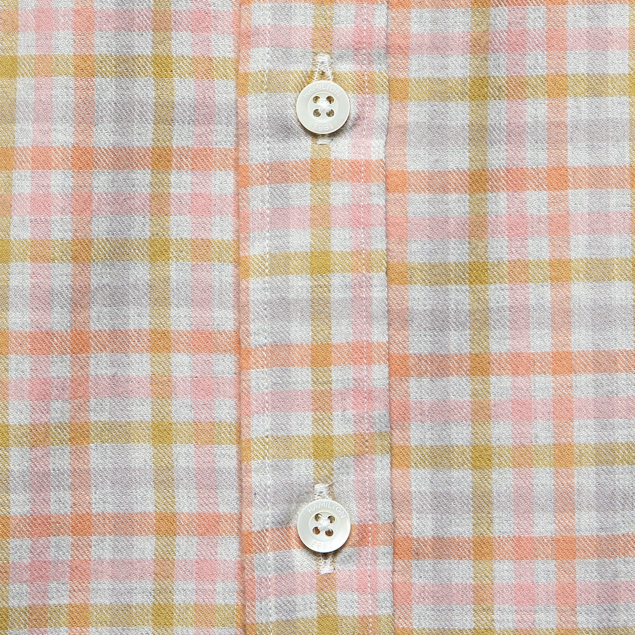 Brushed Twill Sport Shirt - Grey/Pink Plaid - Hamilton Shirt Co. - STAG Provisions - Tops - L/S Woven - Plaid