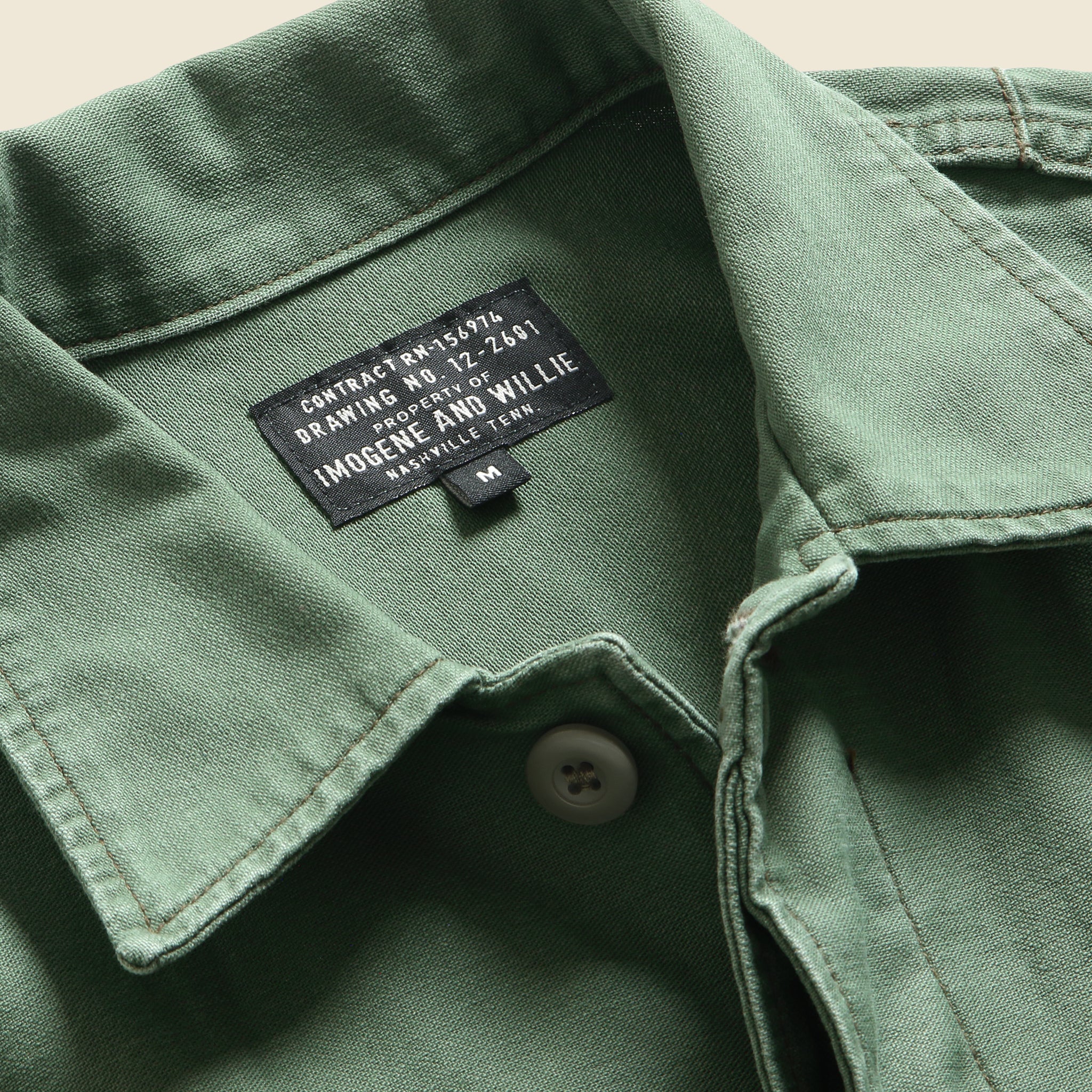
                          Military Shirt Jacket - Fatigue Green - Imogene + Willie - STAG Provisions - Outerwear - Shirt Jacket
                        