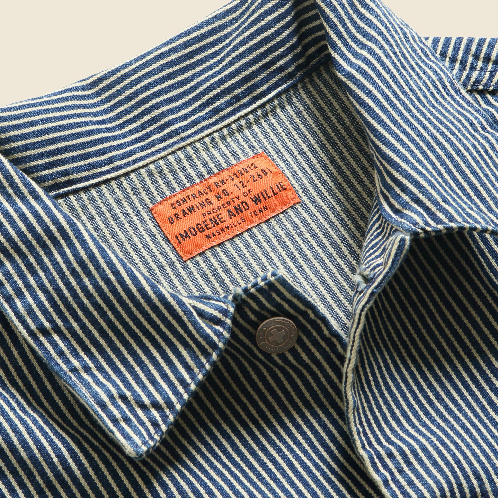 
                          Utility Coat - Hickory Stripe
                        