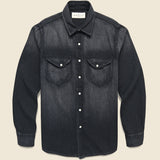 Hayes Pearl Snap - Washed Black - Imogene + Willie - STAG Provisions - Tops - L/S Woven - Solid