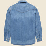 Hayes Pearl Snap - Indigo Stripe - Imogene + Willie - STAG Provisions - Tops - L/S Woven - Stripe