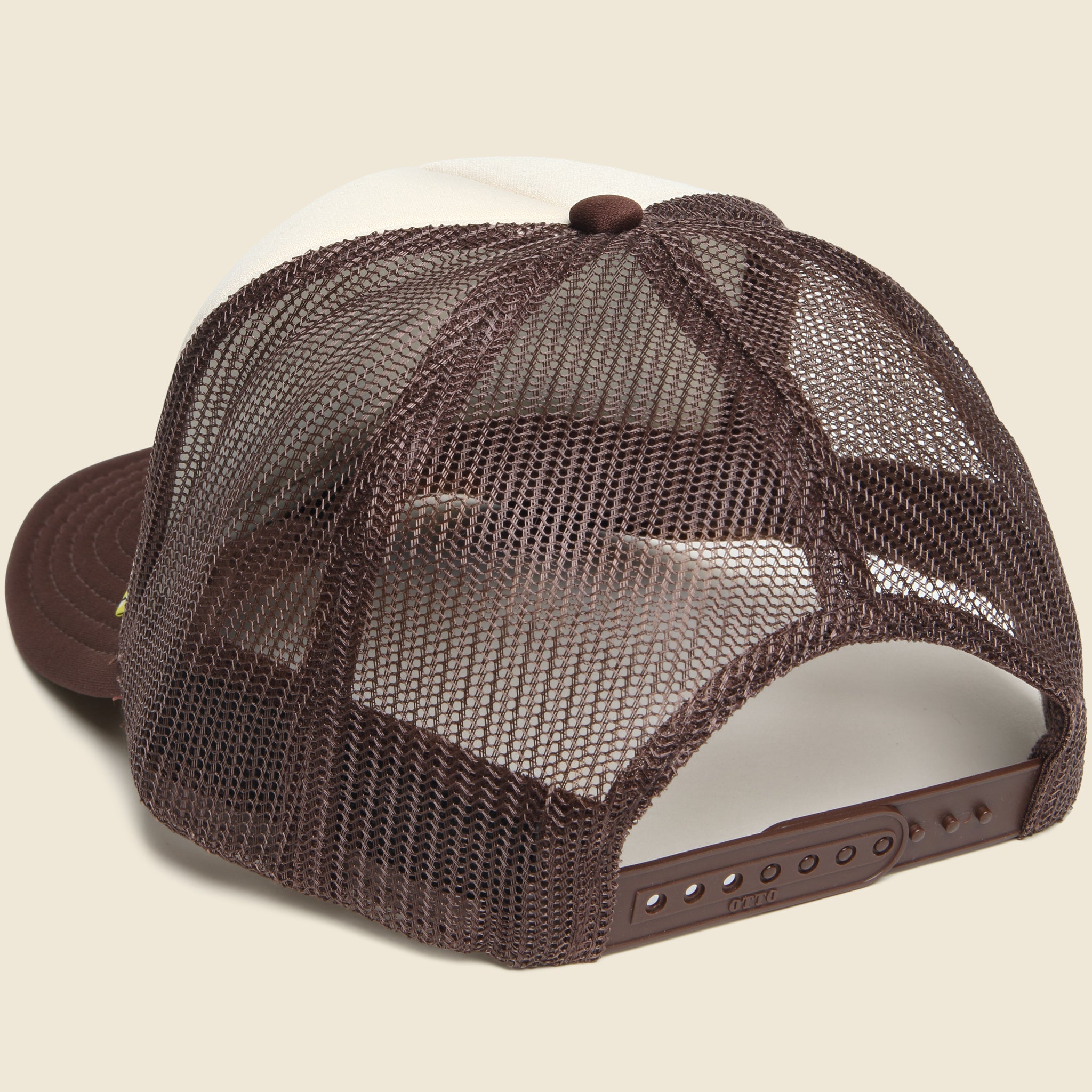
                          Denim Repair Track Cap - Ecru/Brown - Kapital - STAG Provisions - Accessories - Hats
                        