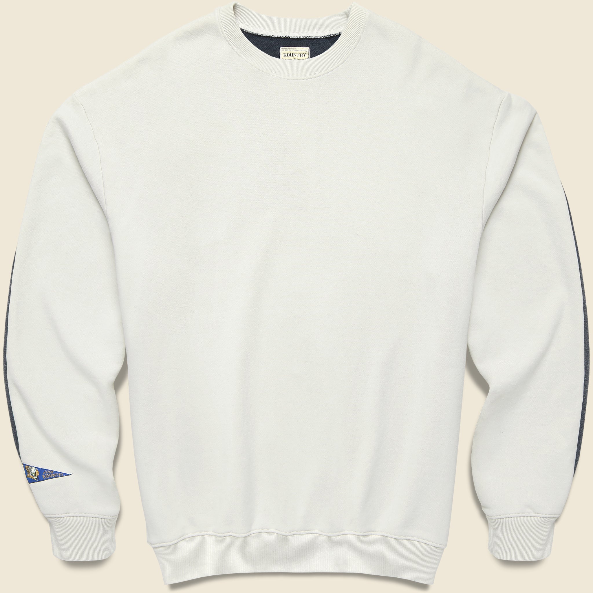 2 Tones Remake Big Sweatshirt - Ecru/Black - Kapital - STAG Provisions - Tops - Fleece / Sweatshirt