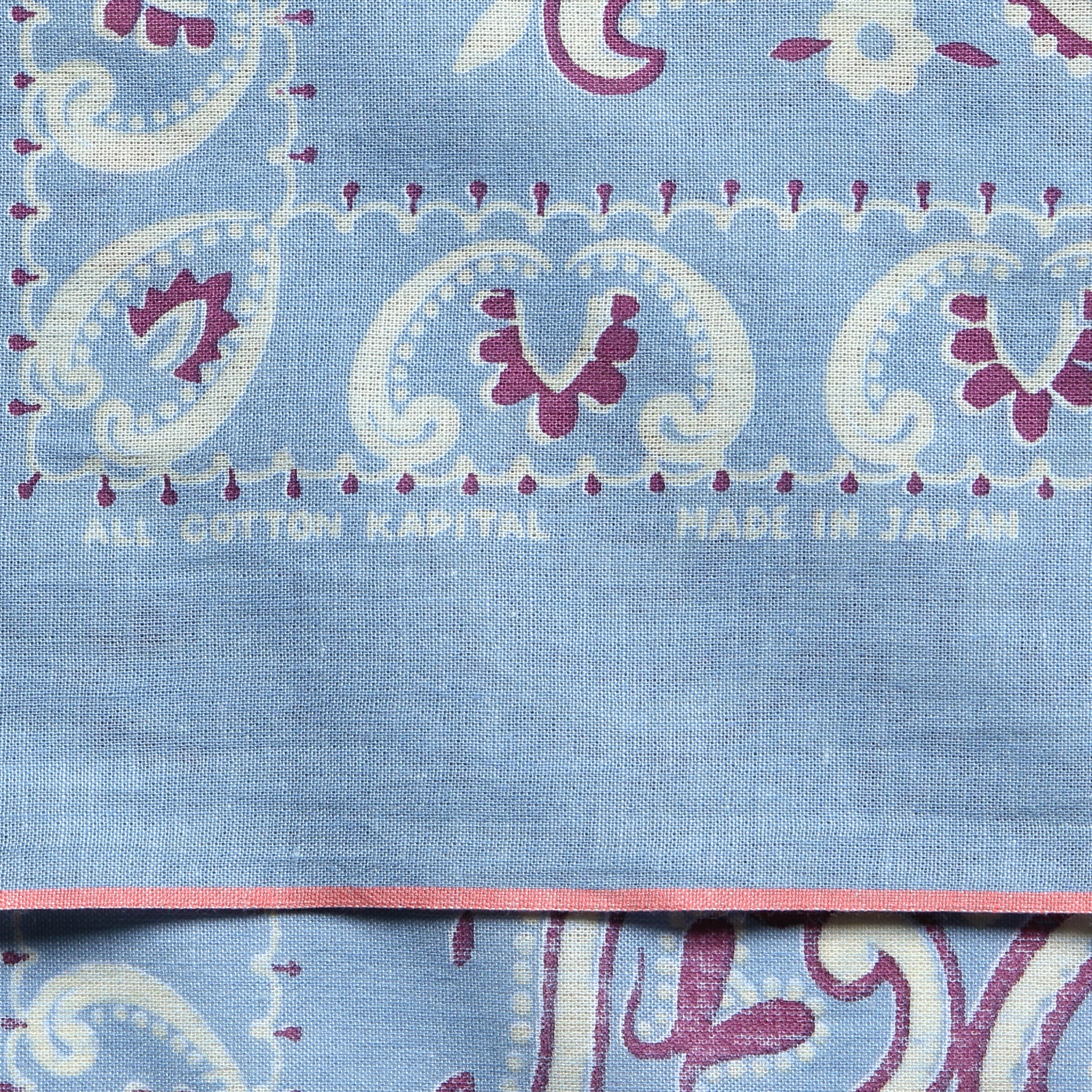 Fastcolor Selvedge Paisley Bandana - Sax - Kapital - STAG Provisions - Accessories - Bandanas