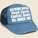 Denim Repair Service Truck Cap - Navy - Kapital - STAG Provisions - Accessories - Hats
