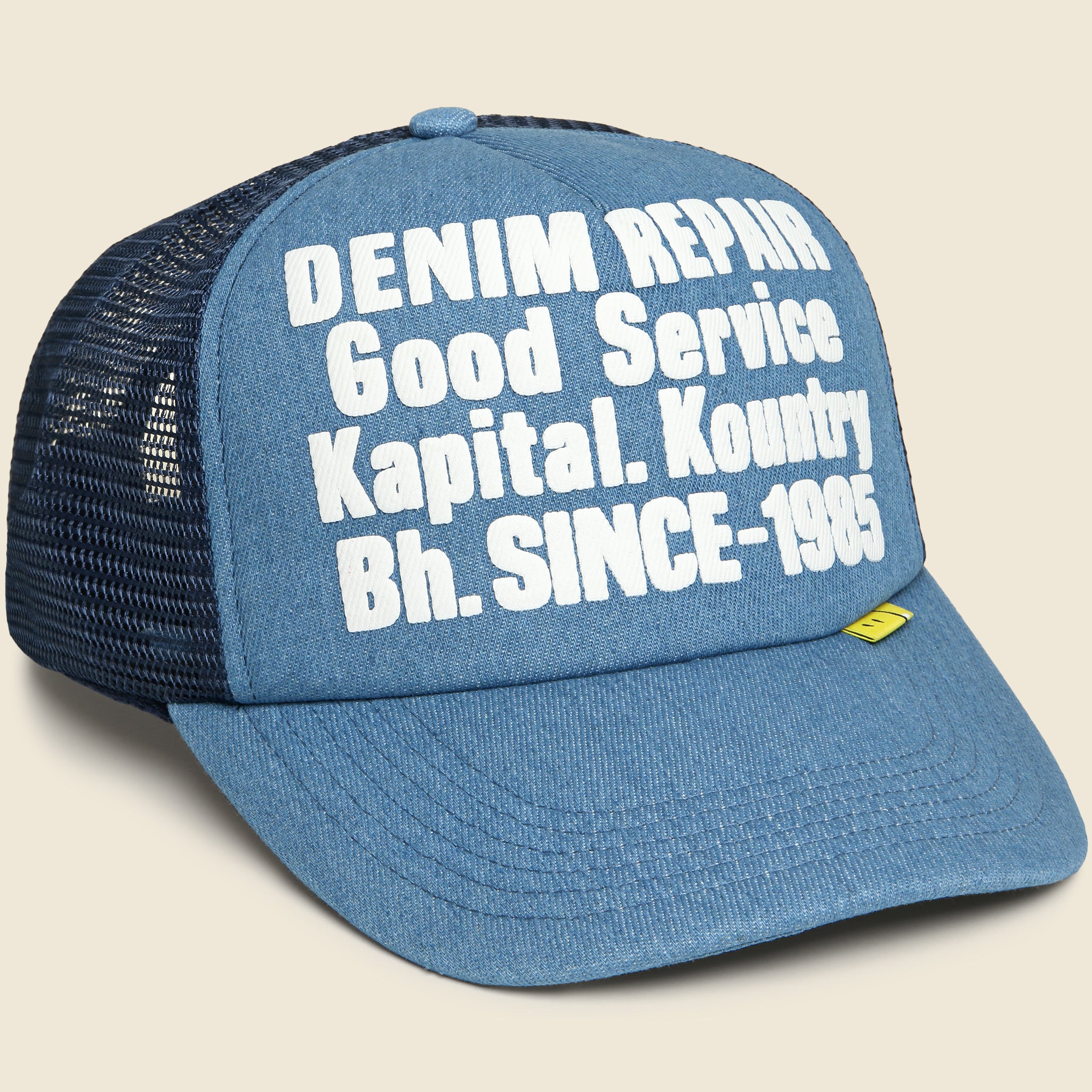 Denim Repair Service Truck Cap - Navy - Kapital - STAG Provisions - Accessories - Hats