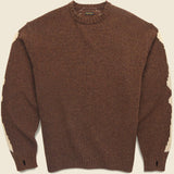 Wool Bone Crew Sweater - Brown - Kapital - STAG Provisions - Tops - Sweater