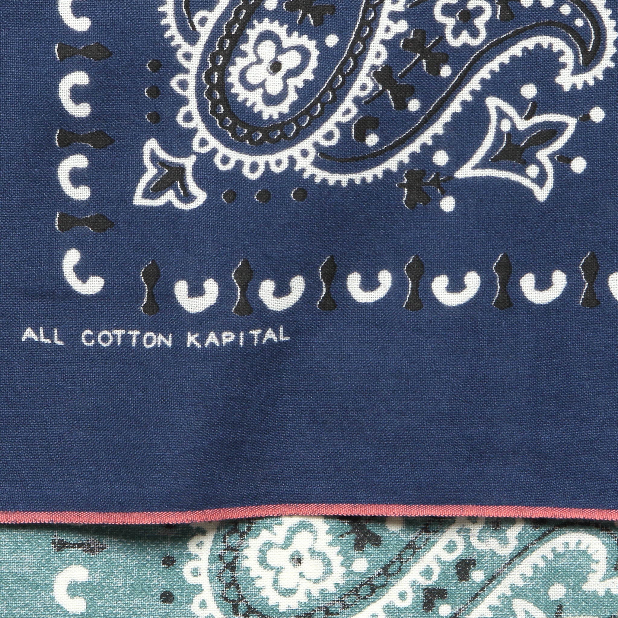 
                          Paisley Patchwork Bandana - Navy - Kapital - STAG Provisions - Accessories - Bandanas
                        