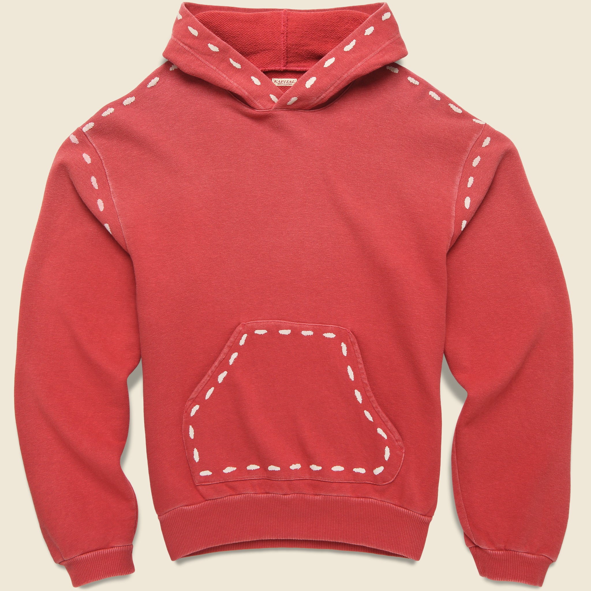 Marionette Hoodie - Faded Red - Kapital - STAG Provisions - Tops - Fleece / Sweatshirt