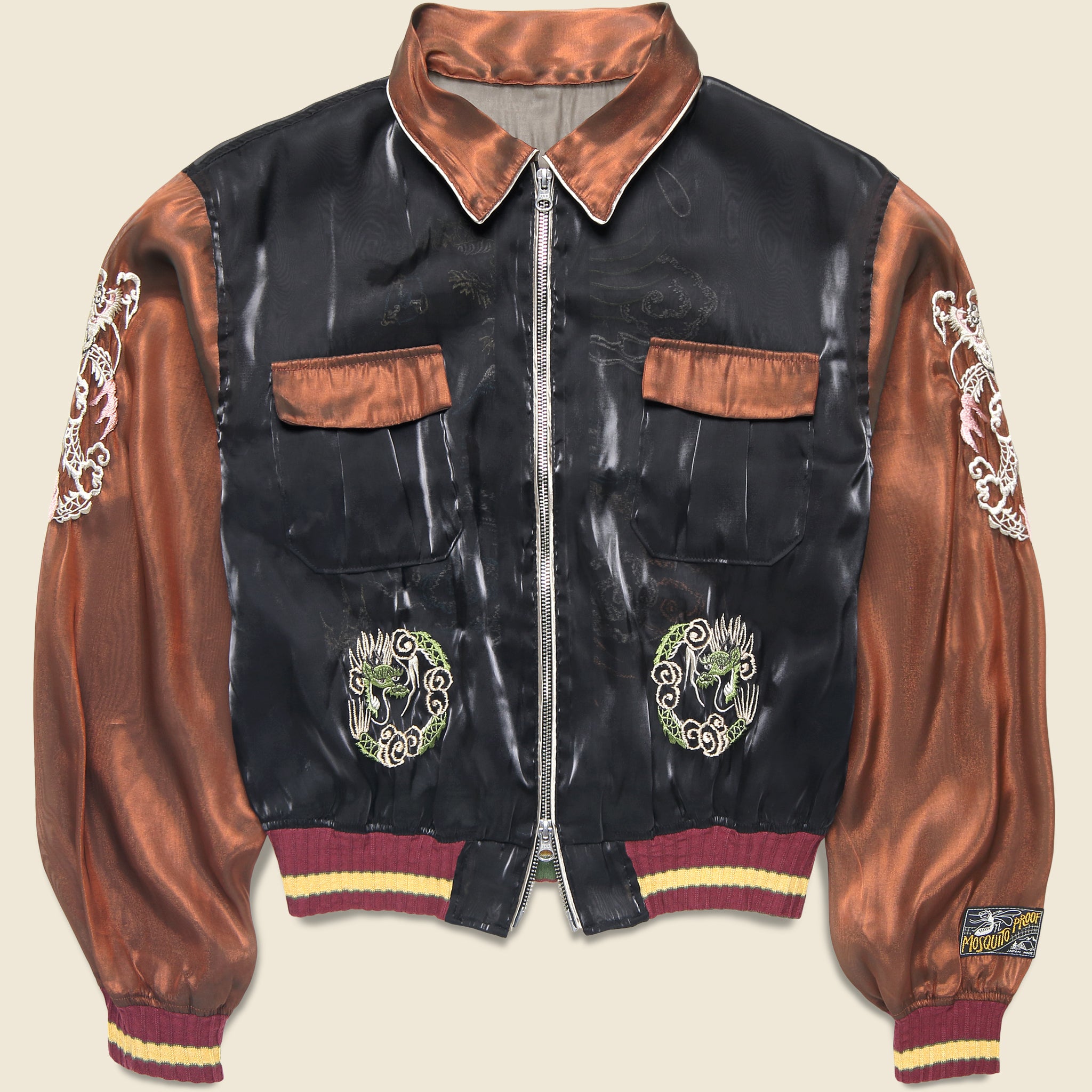 Sheer Pearl Mosquito Guard Vietnam Jacket - Black/Brown