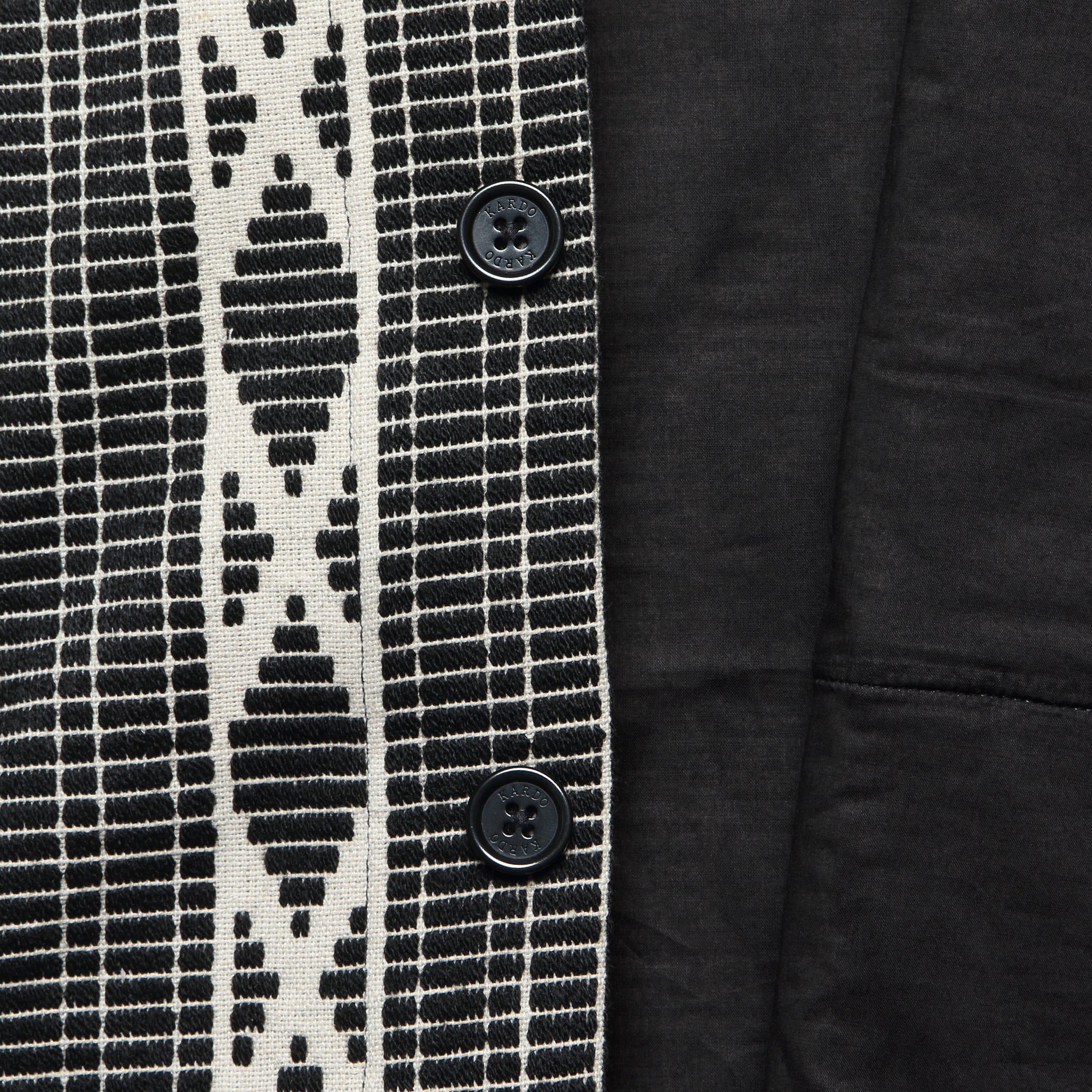 Paris Work Jacket - Black/White Jacquard - Kardo - STAG Provisions - Outerwear - Coat / Jacket