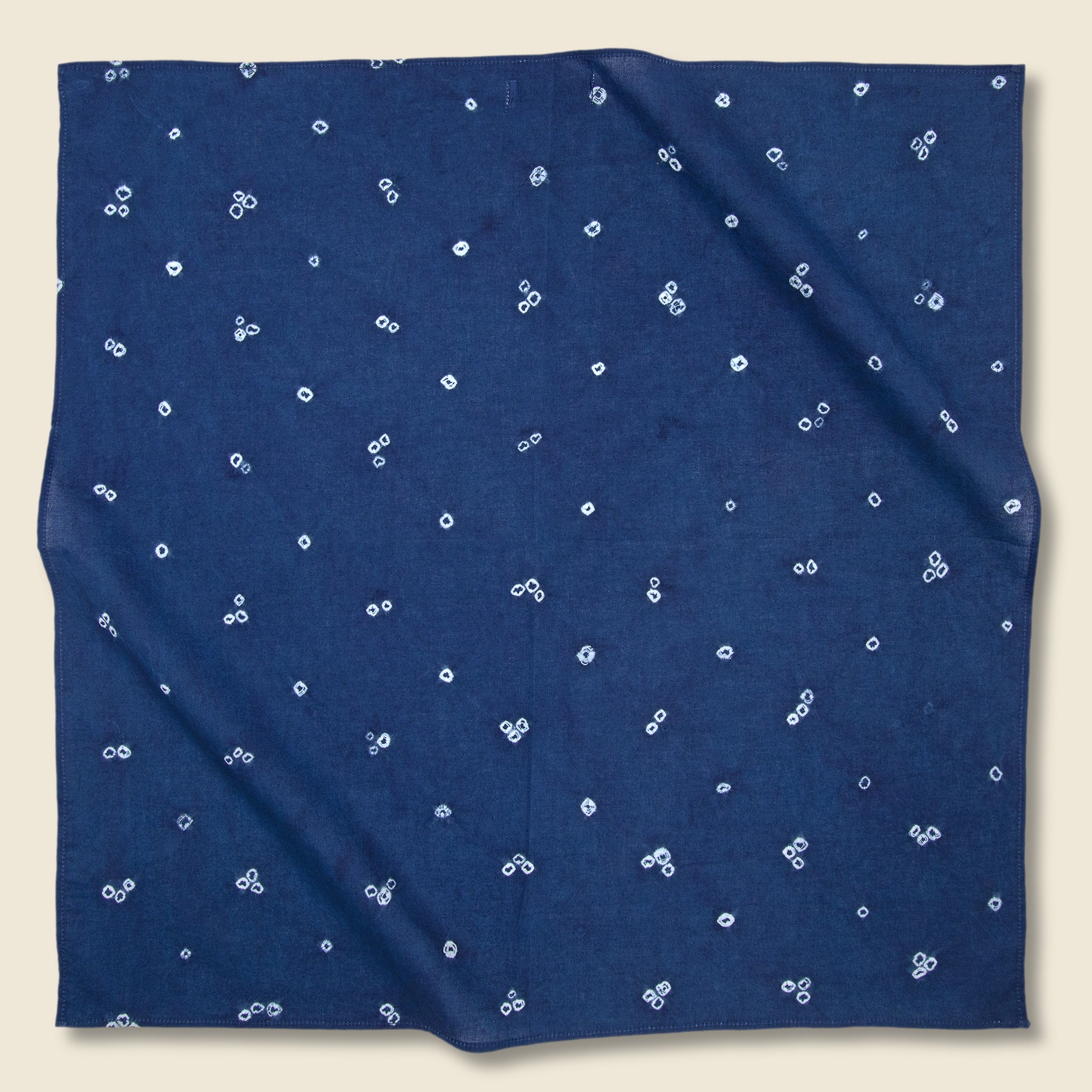 Pyramid Dot Bandhani Bandana - Indigo - Kardo - STAG Provisions - Accessories - Bandanas