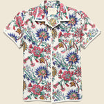 Floral Block Print Shirt - White - Kardo - STAG Provisions - Tops - S/S Woven - Floral