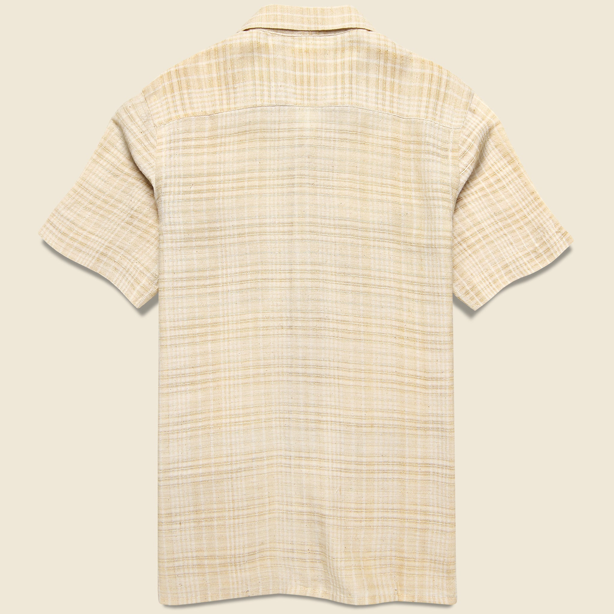 Handwoven Cross Hatch Shirt - Off White - Kardo - STAG Provisions - Tops - S/S Woven - Solid