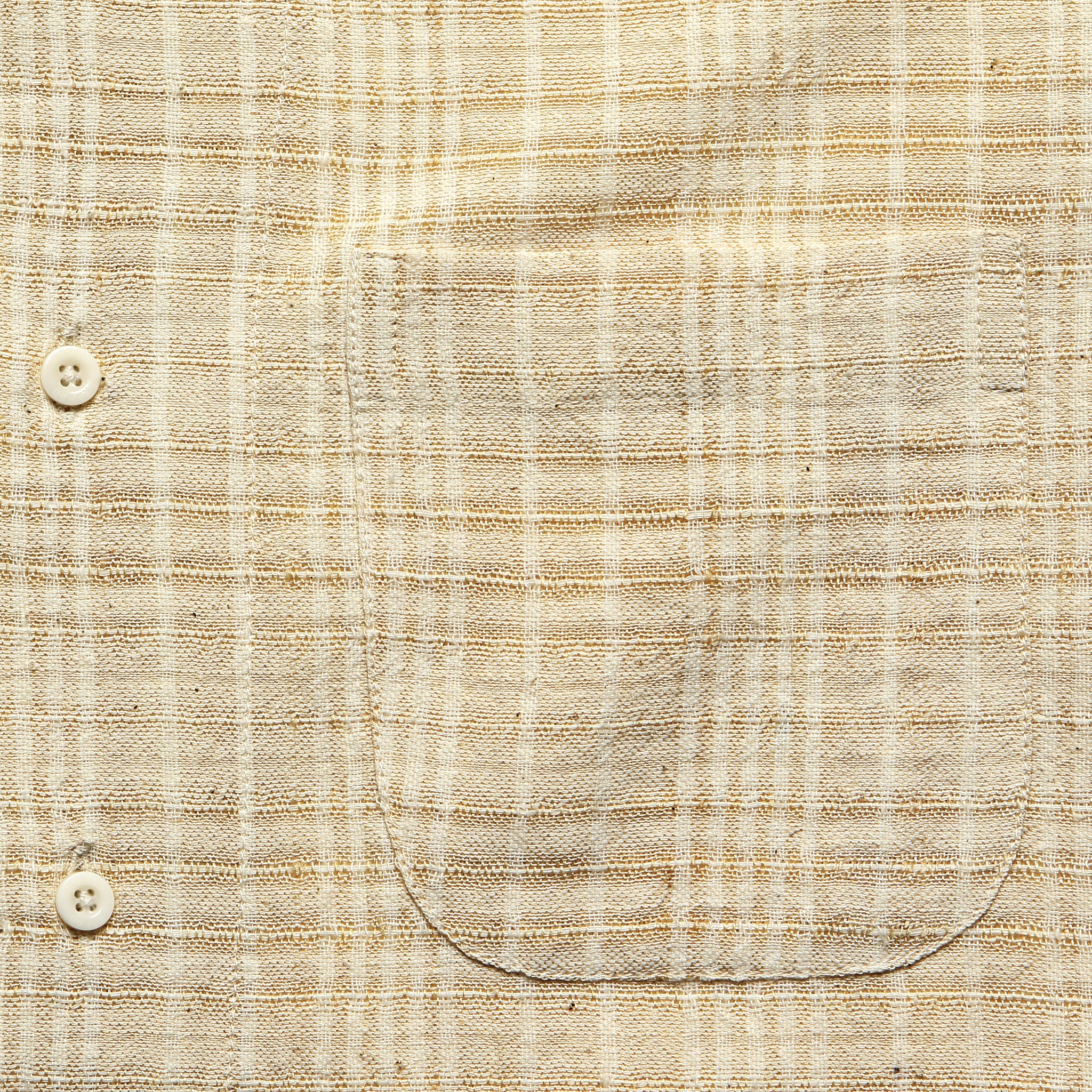 Handwoven Cross Hatch Shirt - Off White - Kardo - STAG Provisions - Tops - S/S Woven - Solid