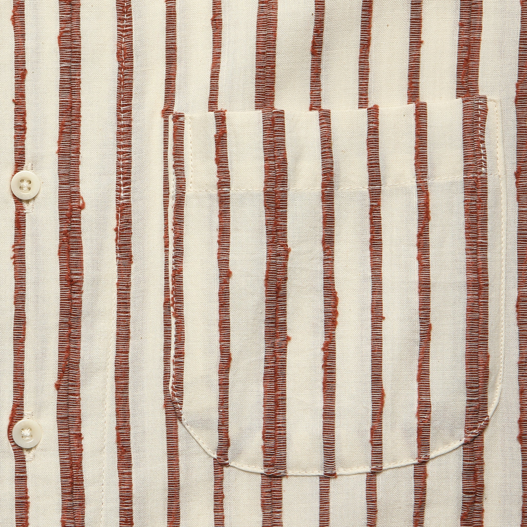 
                          Handwoven Stripe Shirt - Brick - Kardo - STAG Provisions - Tops - S/S Woven - Stripe
                        