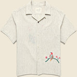 Embroidered Bird Shirt - Natural - Kardo - STAG Provisions - Tops - S/S Woven - Other Pattern