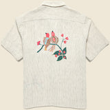Embroidered Bird Shirt - Natural - Kardo - STAG Provisions - Tops - S/S Woven - Other Pattern