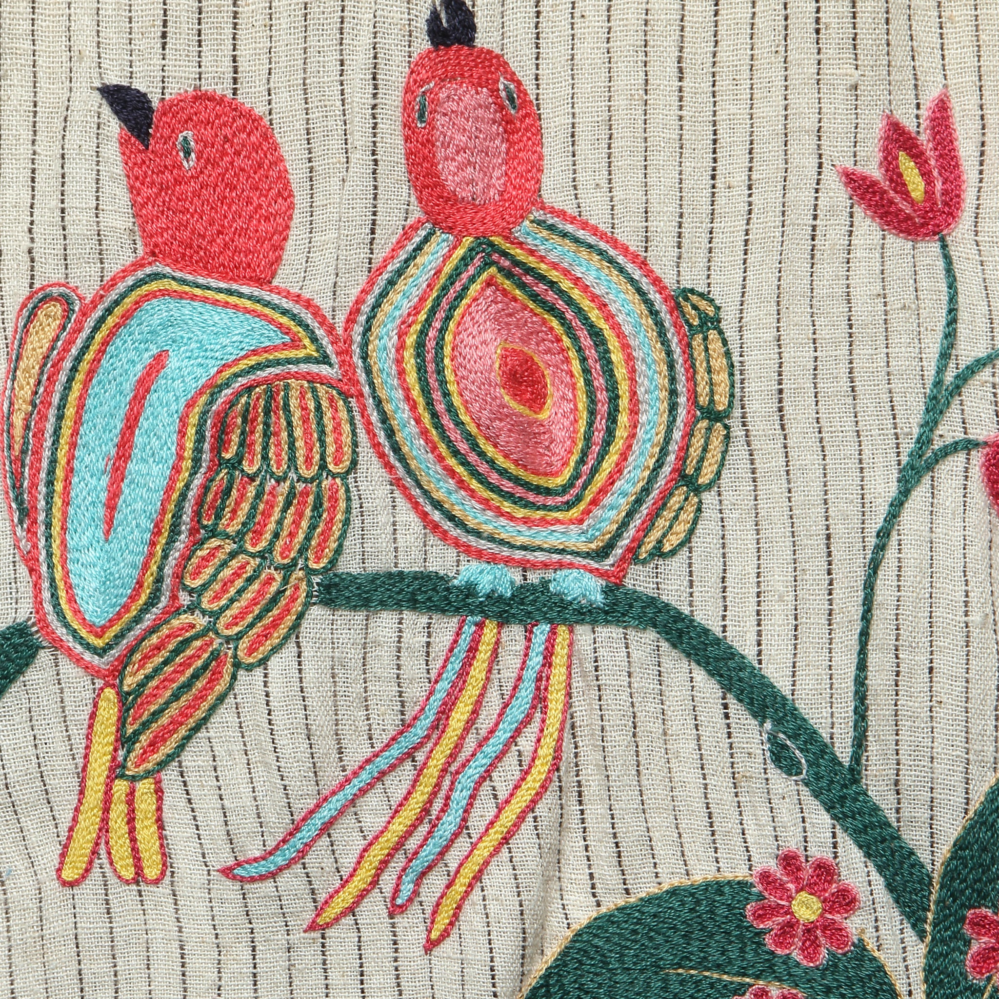 Embroidered Bird Shirt - Natural - Kardo - STAG Provisions - Tops - S/S Woven - Other Pattern
