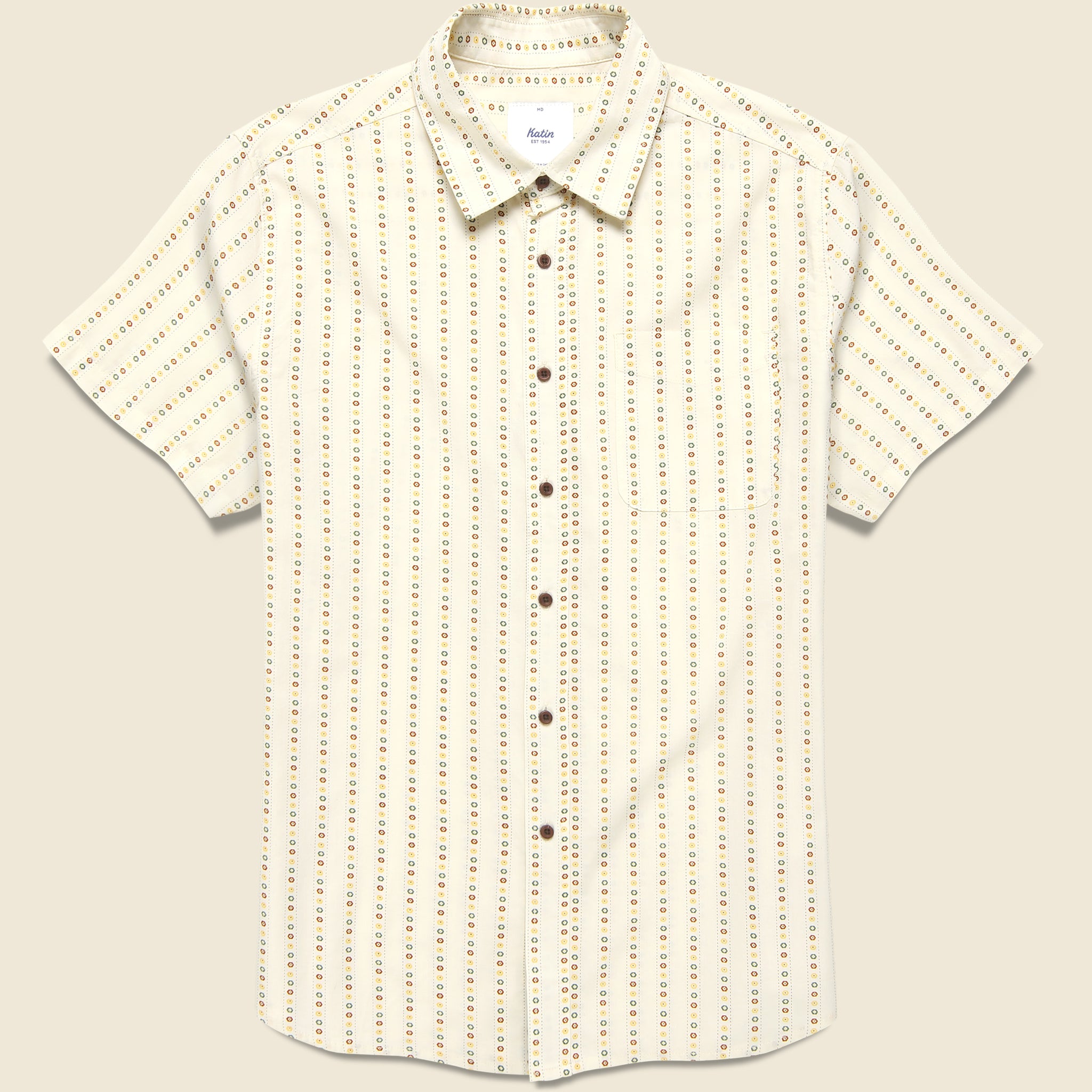 Resonate Shirt - Vintage White - Katin - STAG Provisions - Tops - S/S Woven - Other Pattern