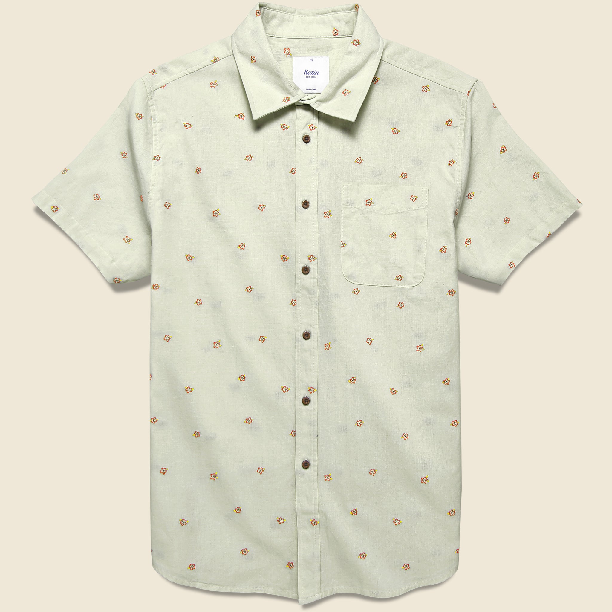 Plume Shirt - Desert Sage - Katin - STAG Provisions - Tops - S/S Woven - Floral
