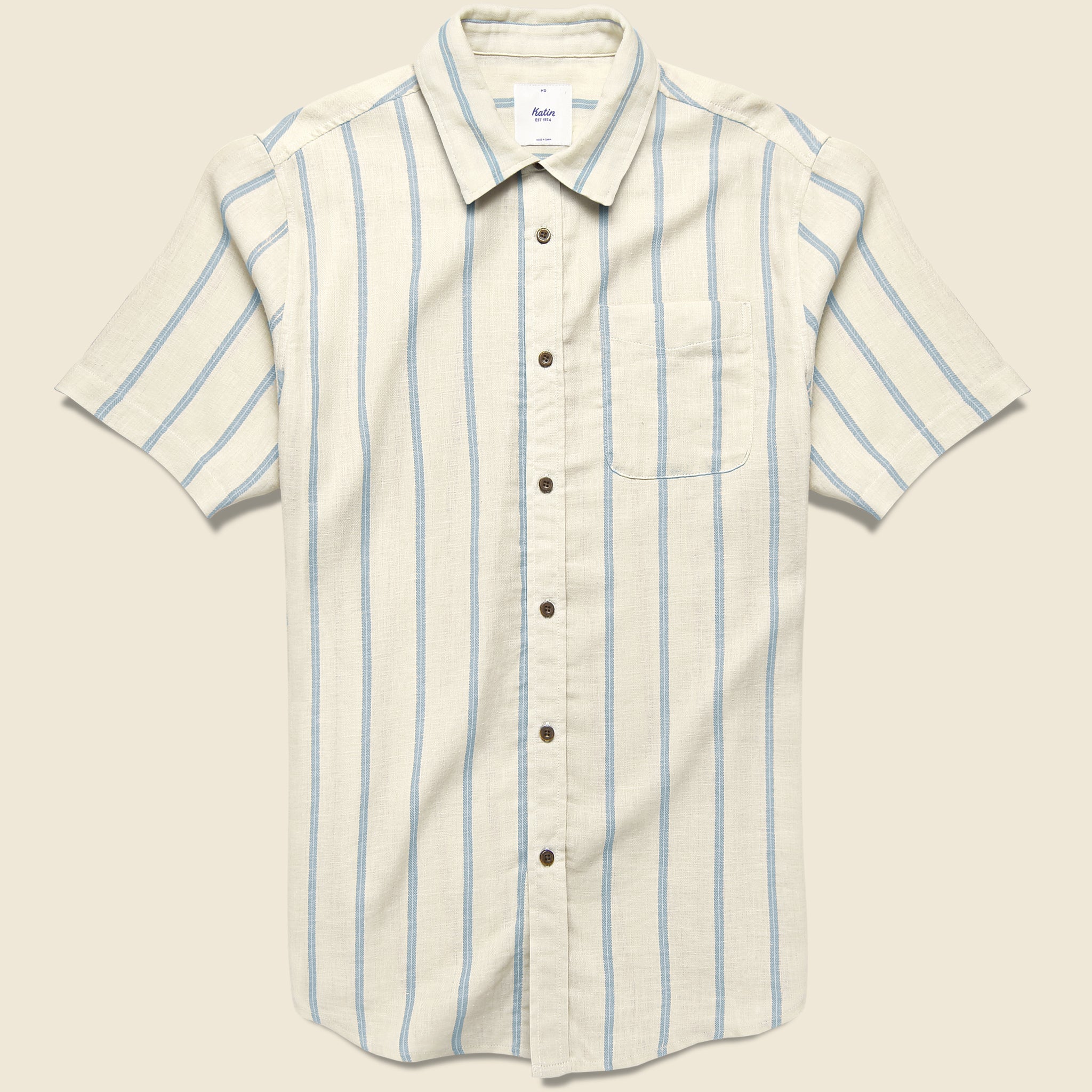 Alan Stripe Shirt - White/Blue - Katin - STAG Provisions - Tops - S/S Woven - Stripe