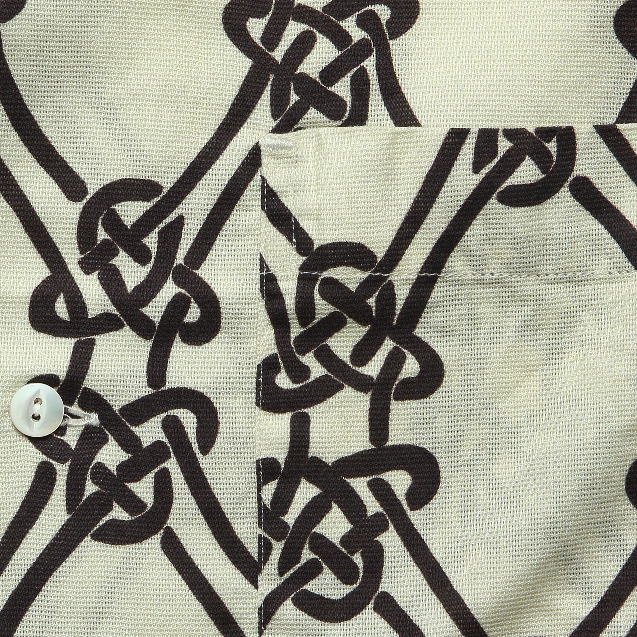Panama Knot Shirt - Bone - Knickerbocker - STAG Provisions - Tops - S/S Woven - Other Pattern