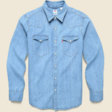 Barstow Denim Western Shirt - Esta Noche - Levis Premium - STAG Provisions - Tops - L/S Woven - Solid