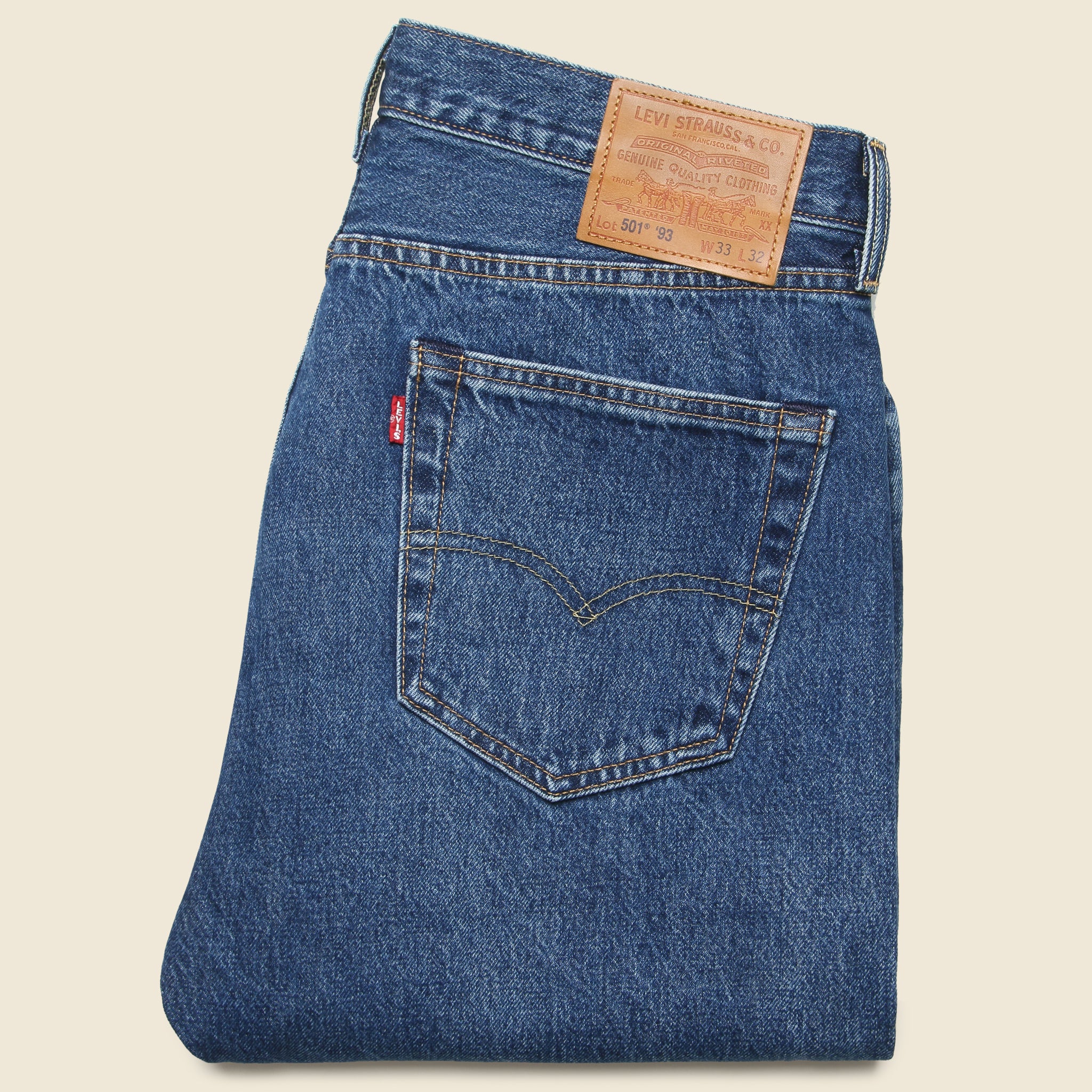 501 '93 Straight Jean - Cathedral Selvedge - Levis Premium - STAG Provisions - Pants - Denim