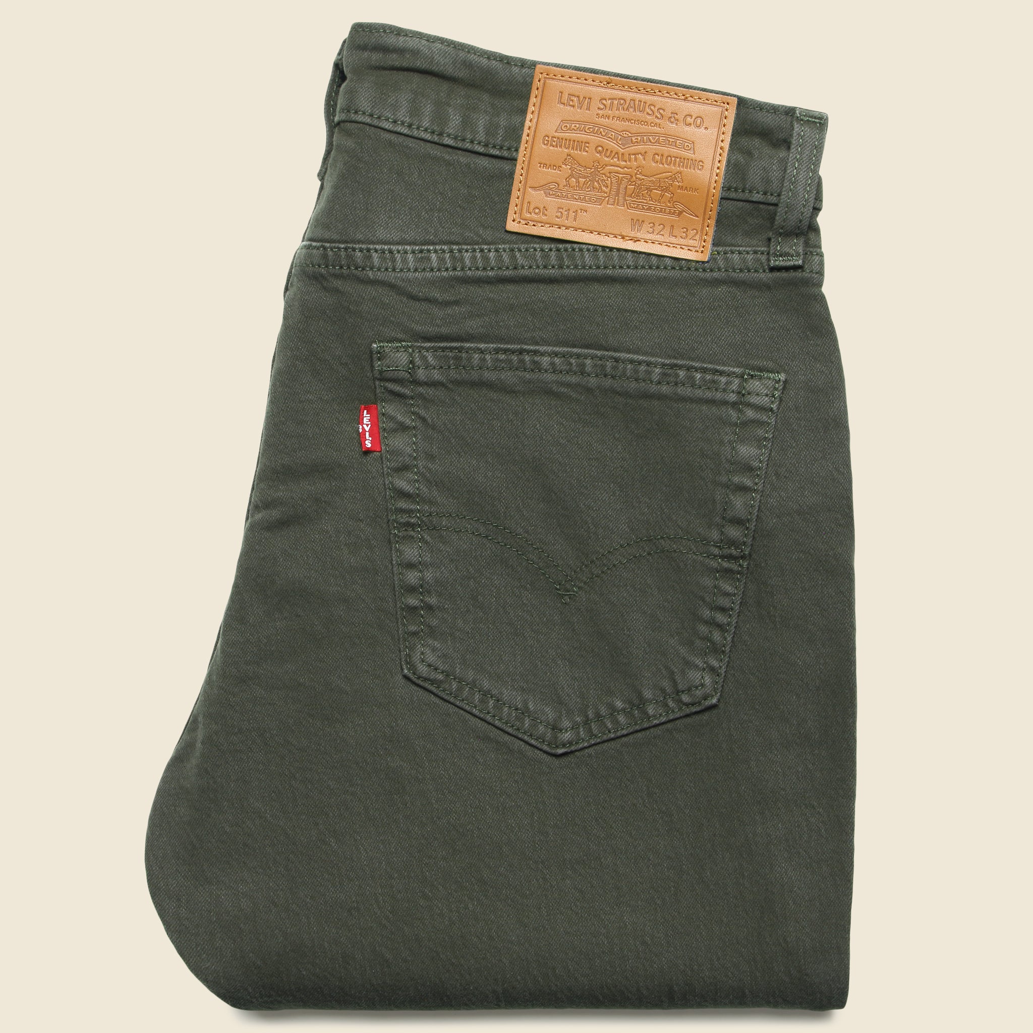 511 Slim Jean - Leafy Greens - Levis Premium - STAG Provisions - Pants - Denim