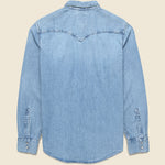 Barstow Western Shirt - Blue Mountain - Levis Premium - STAG Provisions - Tops - L/S Woven - Solid