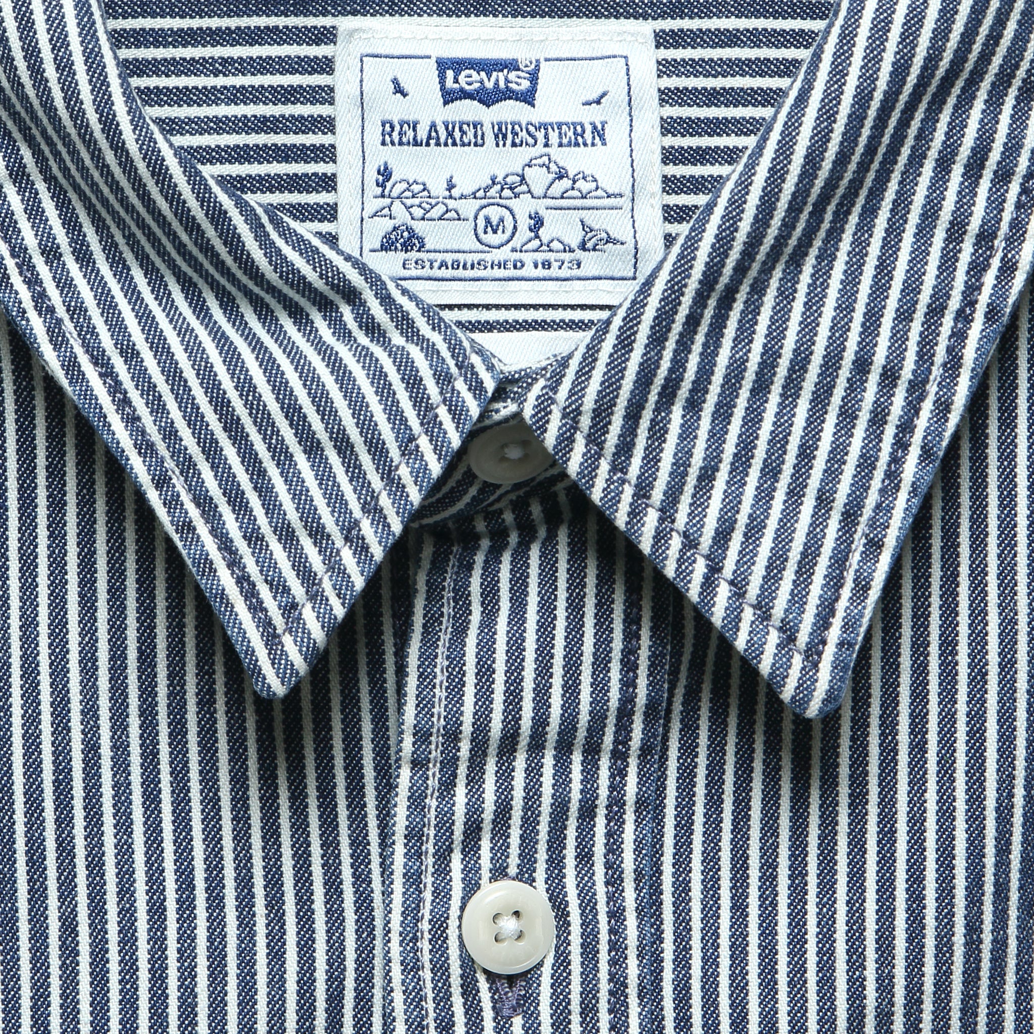 
                          Relaxed Western Shirt - Railroad Stripe - Levis Premium - STAG Provisions - Tops - L/S Woven - Stripe
                        