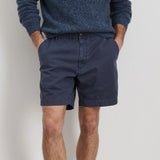 7" Herringbone Pull-On Shorts - Navy - Alex Mill - STAG Provisions - Shorts - Solid