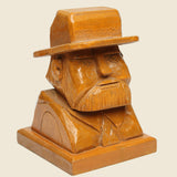 Vintage Hand-Carved Wooden Bust - Vintage - STAG Provisions - Home - Art & Accessories - Decorative Object