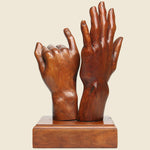 Wood Sign Language Carving - Vintage - STAG Provisions - One & Done - Art