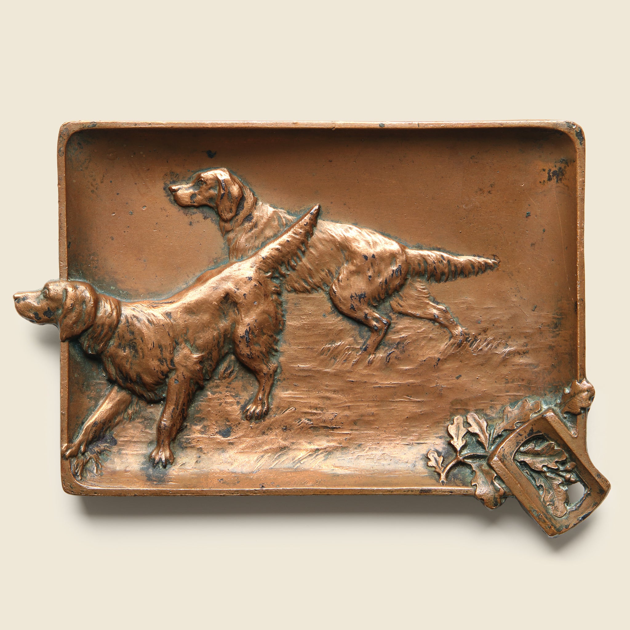 Hunting Dogs Copper Ashtray - Vintage - STAG Provisions - One & Done - Barware & Smoking