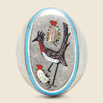 Vintage Sterling Inlaid Road Runner Ring - Vintage - STAG Provisions - One & Done - Accessories & Jewelry